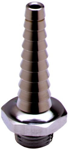 T&S Brass B-0198 Outlet with Serrated Tip/Hose End and 3/8-Inch Npt Male Inlet - Picture 1 of 5