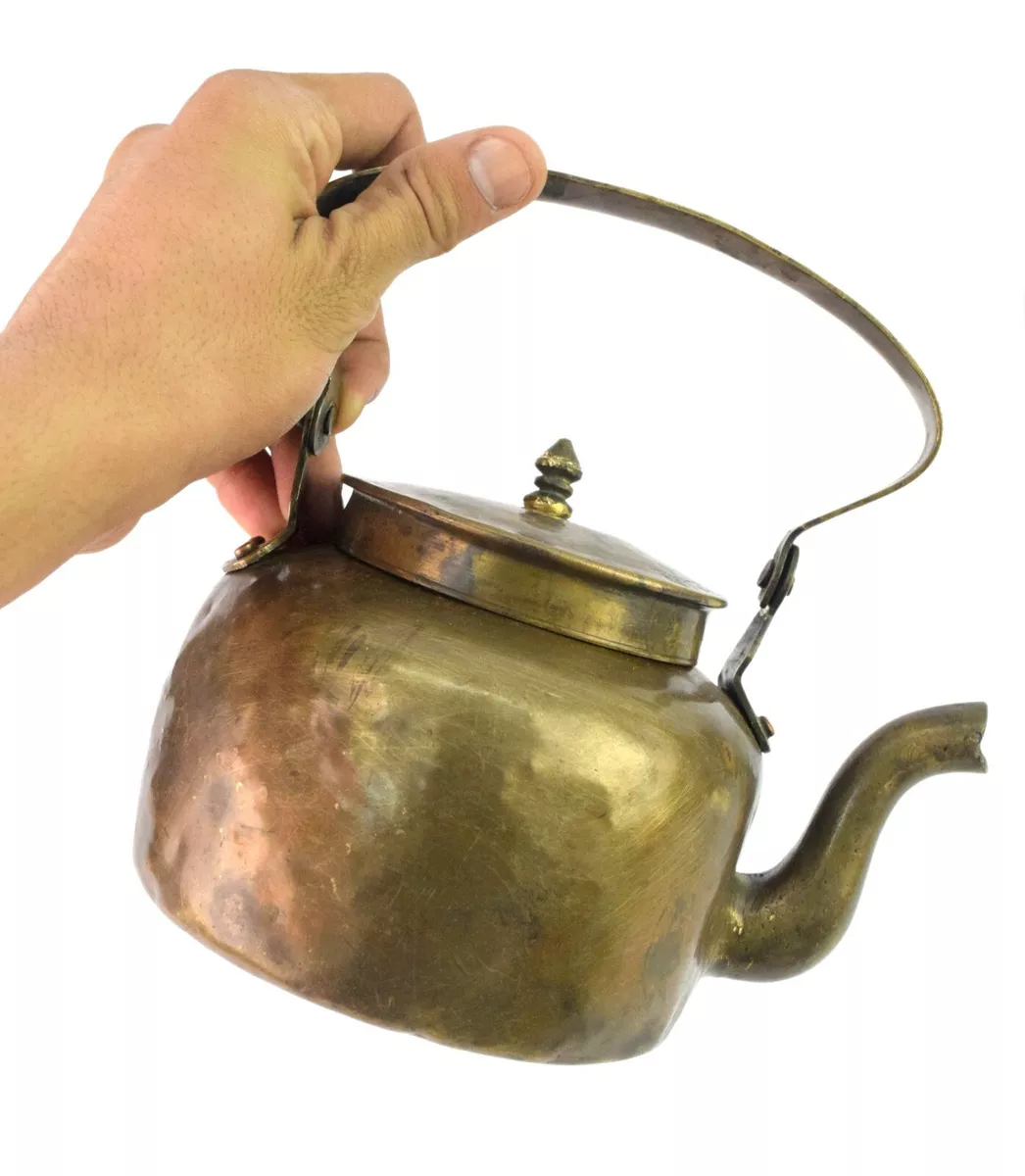 Cute Small Antique Tea for Two Size Copper Tea Kettle