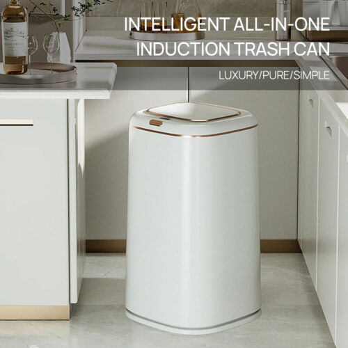 40L Smart Trash Bin Automatic Motion Sensor Rubbish Waste Bin Basket Toliet New - Picture 16 of 23