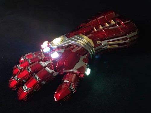 Avengers: Endgame Iron Man Nano Infinite Guantes 1:1 Edición Hulk Metal Usables - Imagen 13 de 22