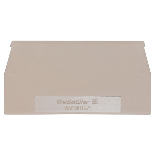 10pcs WEIDMULLER WAP WTL6/1 1068300000 End Plate Terminals Dark Beige New ✦KD - Picture 3 of 4