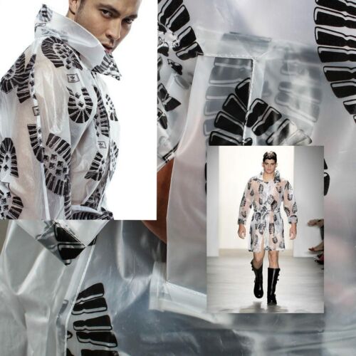 Adidas Jeremy Scott JS PLASTIQUE survêtement manteau de pluie vendu chemise veste firebird taille moyenne ~