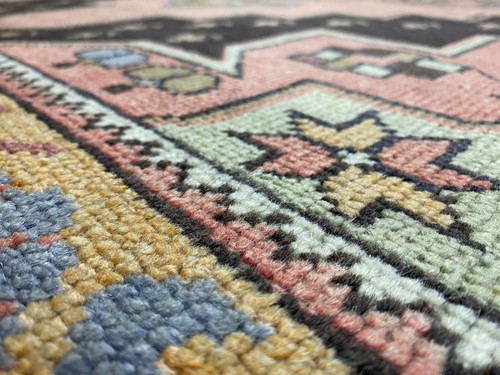 Turkish HandMade Pink Oushak Rug - Picture 10 of 12