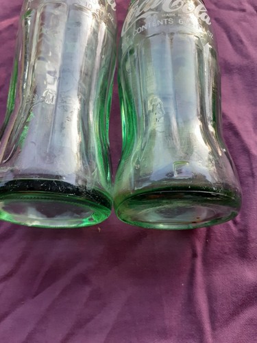 Vintage Coca Cola Bottles. 6 1/2 fl oz & 10 fl oz Glass. Coke Drink 1970s - Picture 7 of 17