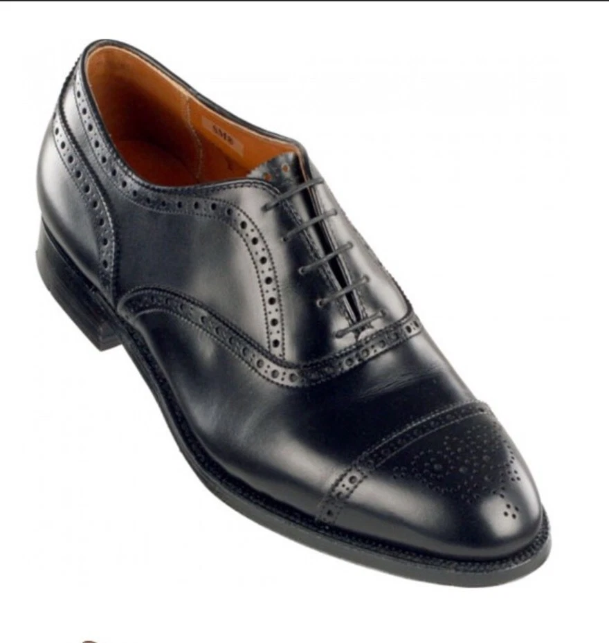 NEW Alden 909 Medallion Tip Bal Men's Dress Shoes USA sz 11 E/EEE BLACK