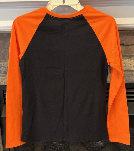 Halloween Monster Tee Shirt Girls Black & Orange More Candy Sz XL 12-14 - Picture 2 of 6