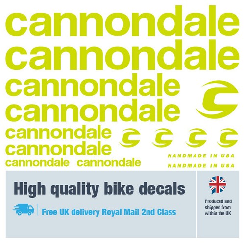 Cannondale new bike decals with free bike protection (30 pack) free delivery - Picture 12 of 16