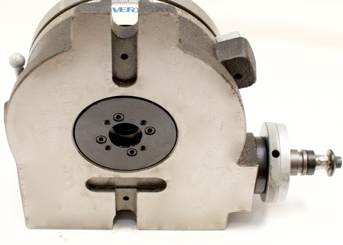 VERTEX HV-6 (4-Slot) 6" Horizontal/Vertical Rotary Table with 4-Slot Face Plate - Picture 9 of 13