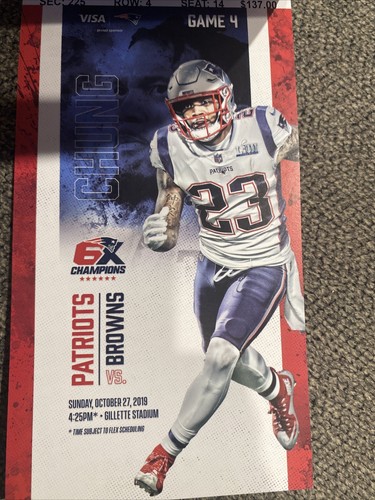 New England Patriots Season Tickets Booklet Last Year Tom Brady 2019 Game Ticket - Bild 7 von 12