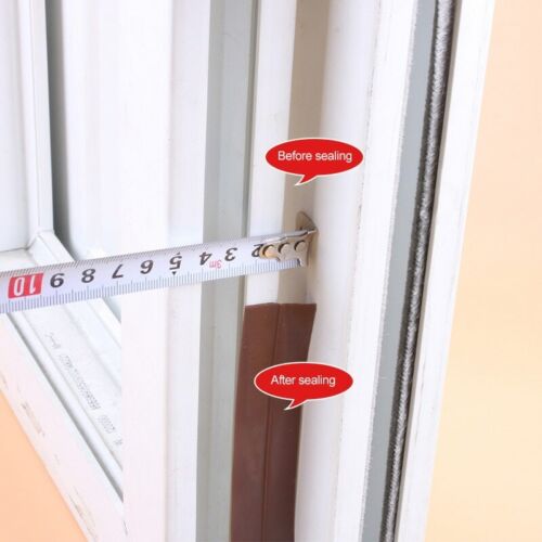 5M/16FT Weather Stripping Door Seal Strip Self Adhesive Bottom Sweep Stopper - Picture 3 of 12