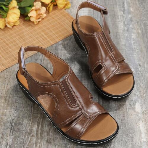 Women Wedge Shoes Orthopedic Sandals Comfort Ladies Shoes Solid Color Sandalias - Picture 26 of 29