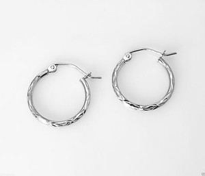 8 Different Size Available 14k White Gold 1.5mm Thickness Endless Hoop Earrings 8 Different Size Available 14k White Gold 1.5mm Thickness Endless Hoop Earrings