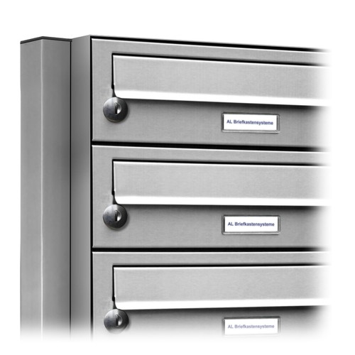 8er Premium Stand Briefkasten Edelstahl 8 Fach Postkasten Anlage freistehend - Bild 2 von 4