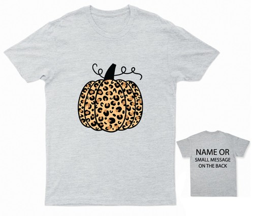 Fall Leopard Pumpkin T-Shirt - Picture 3 of 14