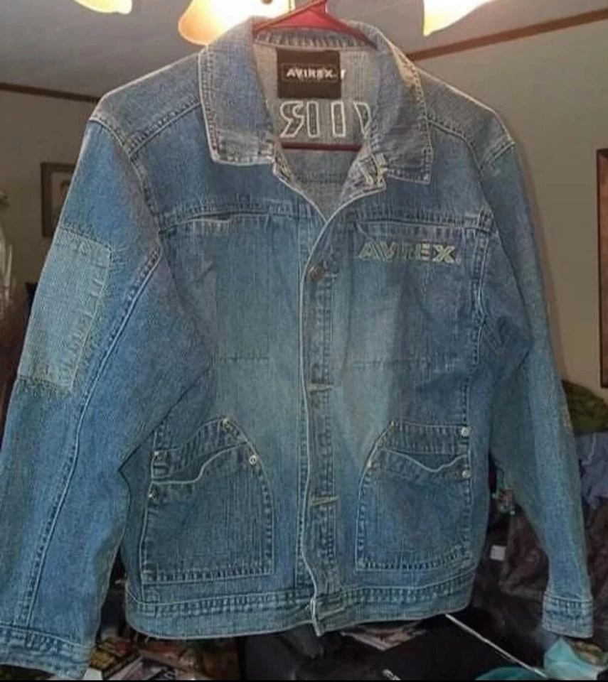 CHAQUETA VAQUERA RARA VINTAGE AVIREX INDIAN HEAD DAMAS. TALLA S A M. 10 A 12.  Foto 4 de 4
