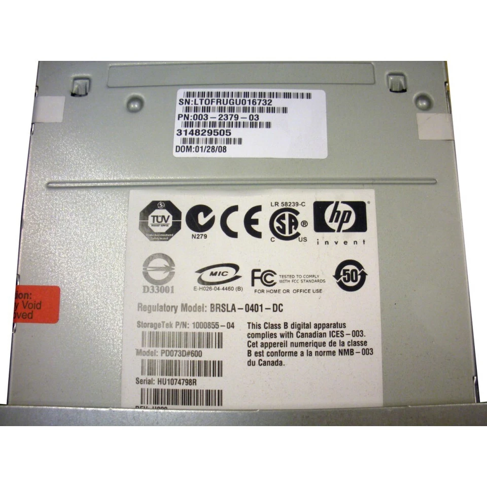 Sun 314829505 003-2379 LTO-3 400/800GB LVD SCSI Tape Drive for SL500 - Image 3 of 3