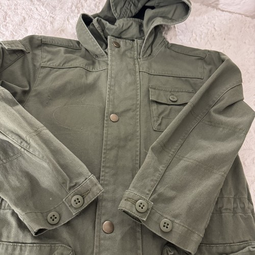 Polo Ralph Lauren Multi Pocket Utility Military Jacket Khaki Green Youth Size 6 - Picture 10 of 11
