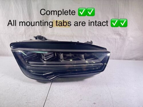 โ
๐ COMPLETE 2016 2017 2018 AUDI A7 S7 RS7 RIGHT RH SIDE HEADLIGHT FULL LED OEM