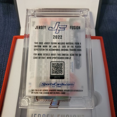 Jersey Fusion 2022 Jackie Bradley Jr. Buyback GU JERSEY RELIQUIA CON CAJA ORIGINAL - Imagen 2 de 4