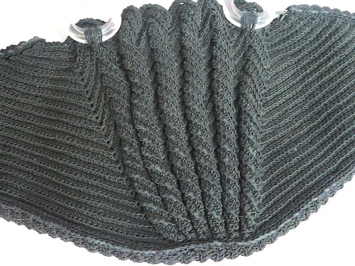 Handbag Purse Black basket shape Large Lucite Handles Original vintage Art Deco - Picture 3 of 12