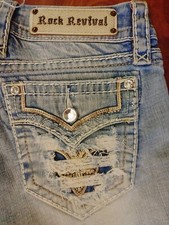 Ladies Rock Revival Shorts Size 28x3