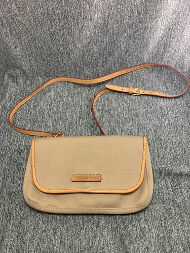 Vintage Dooney & Bourke Umhängetasche Handtasche Beige Allwetter Ledertasche - Bild 1 von 11