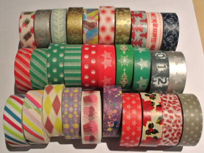 Washi Tape 15mm x 10m Rolle Deko Klebepapier Abdeckband selbstklebend Geschenk