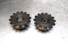 qty 2- 35B14 F 5/8" Bore SINGLE ROW CHAIN SPROCKET 2 set screws keyway 