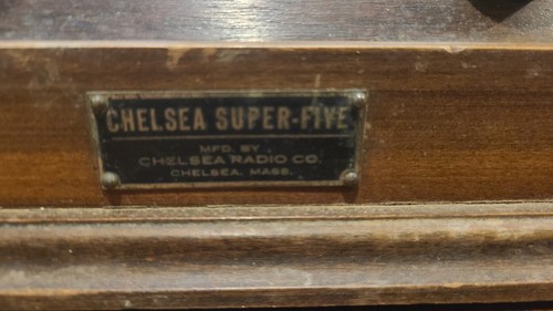 Vintage CHELSEA SUPER-FIVE Tube Radio *Untested* - Picture 5 of 10