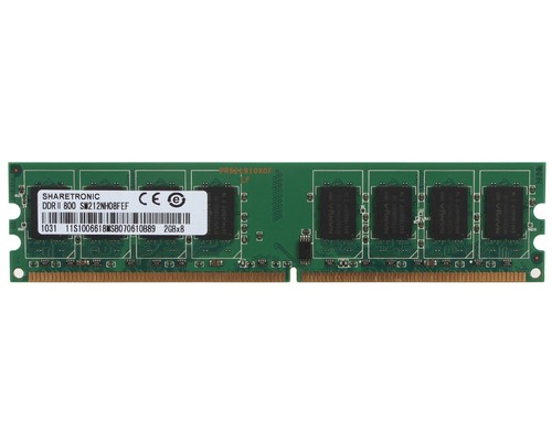 Sharetronic DDR2 2 GB RAM PC2-6400 800Mhz 240pin Desktop Memory NON-ECC CL6 DIMM - Picture 1 of 6