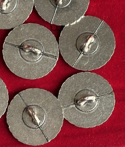 Vintage Pewter Buttons (8) 🇳🇴 3/4”Gorgeous!!!Norwegian Made!!🌸 - Picture 10 of 12