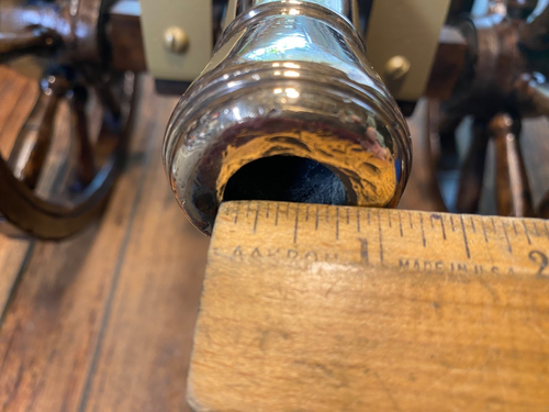Vintage Old 24" Working Black Powder Signal Cannon 13" Polished Bronze Barrel - Picture 13 of 24