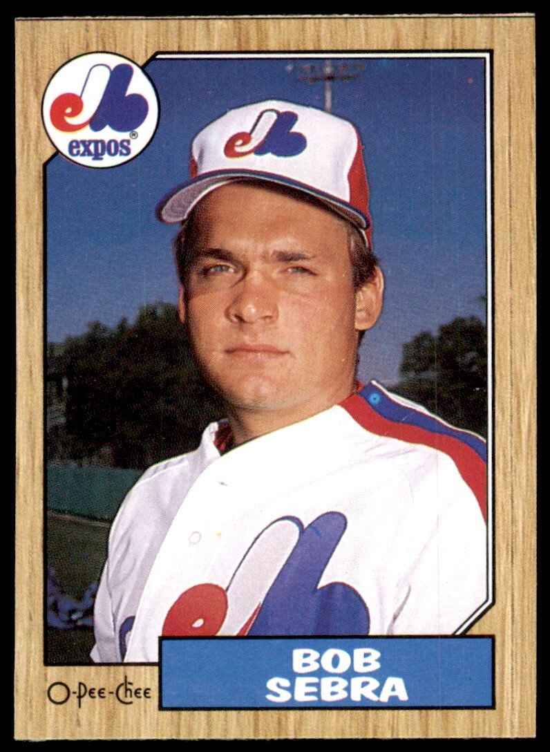 1987 O-Pee-Chee Bob Sebra Montreal Expos #314