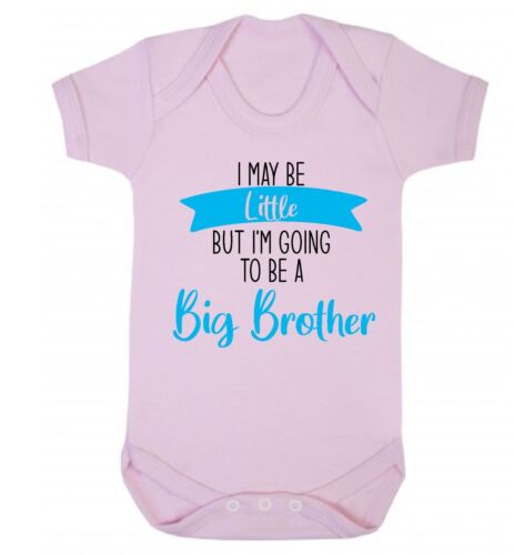 Gilet body bambino I MAY BE LITTLE BUT I'M GOA TO BE A BIG BROTHER crescere - Foto 15 di 22