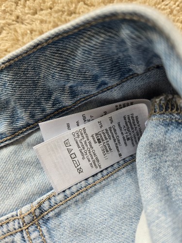 Madewell Vaqueros holgados con cinturón Mujer 32 Azul Pierna ancha - Imagen 6 de 11