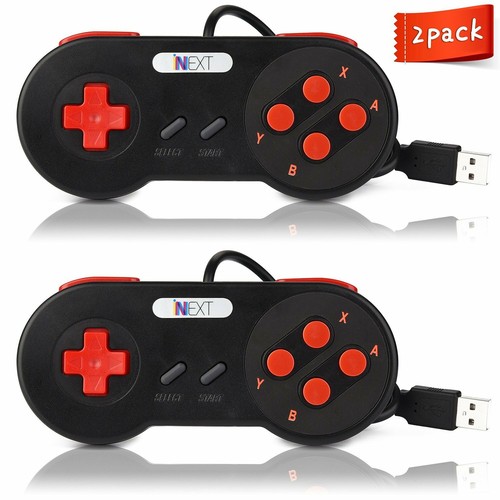 1/2 Pack SNES NES USB Super SNES USB Controller Gamepad For PC Mac Raspberry Pi - Bild 23 von 63