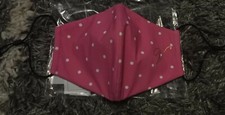 NEW Victoria Secret REUSABLE Washable Face MAsk hot pink polka w/Logo