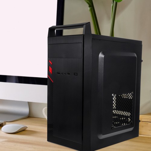 Mini Gehäuse Büro Computer Host Container tragbar PC modifiziertes Gehäuse Desktop - Bild 9 von 12