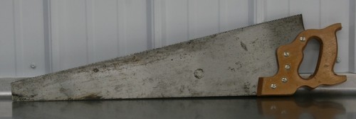 Vintage Henry Disston Antique Hand Saw D-23 8 Point 26 Inch Danville VA NICE! * - Picture 6 of 8