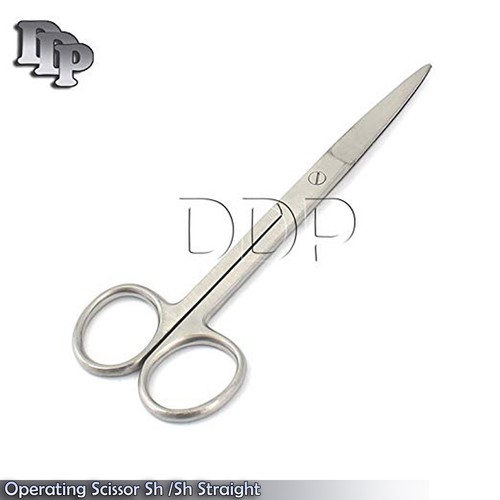 Medical Surgical Operating Dissecting Straight Scissors 4.5" Sharp/Sharp Ends - Picture 2 of 3