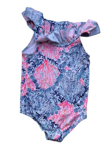 Lilly Pulitzer One Bathing Suit Sleeveless Girl's Size Small S ? Ocean Theme - Picture 2 of 14