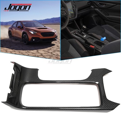 Carbon Console Gear Shift Lever Cup holder Cover Trim For Subaru WRX VB 2022-24 - Picture 1 of 9