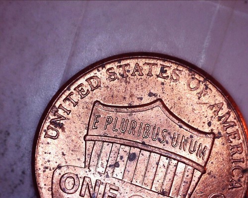 2017 P shield cent die clash on obverse - Picture 9 of 12
