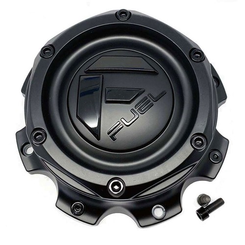 Fuel Center Cap 1004-08BLD Matte Black w/ Black Logo 8x6.5/165/170 - Picture 2 of 6