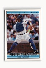 Hector Villanueva Baseball #725b 1992 Donruss Chicago Cubs
