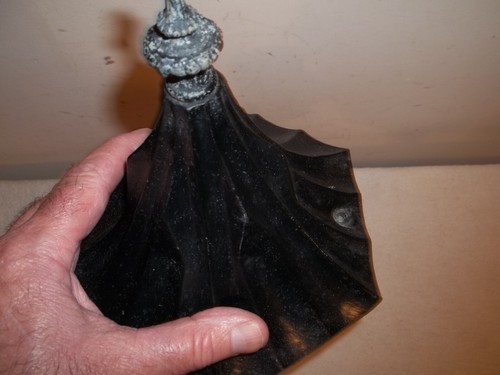 Vtg Halo Lite Trend Gothic Medieval Cast Iron Witch Hat Sconce Light Fixture - Picture 12 of 13