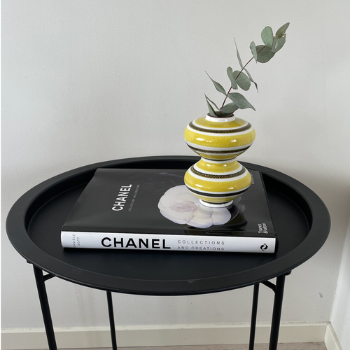 Stig Lindberg Pottery - Yellow Vase Faience Gustavsberg Studio Mid 20th Century - Picture 4 of 12