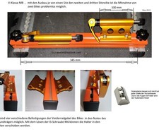 Innenraum Fahrradträger für 2 Fahrräder Mercedes Vito/V-Klasse oder Viano