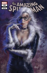 AMAZING-SPIDER-MAN-10-PARRILLO-VARIANT-MARVEL-COMICS-BLACK-CAT