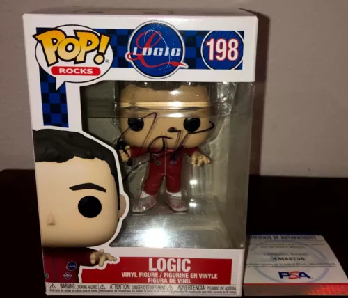 Logic Under Pressure Everybody #198 Signed Funko Pop PSA A